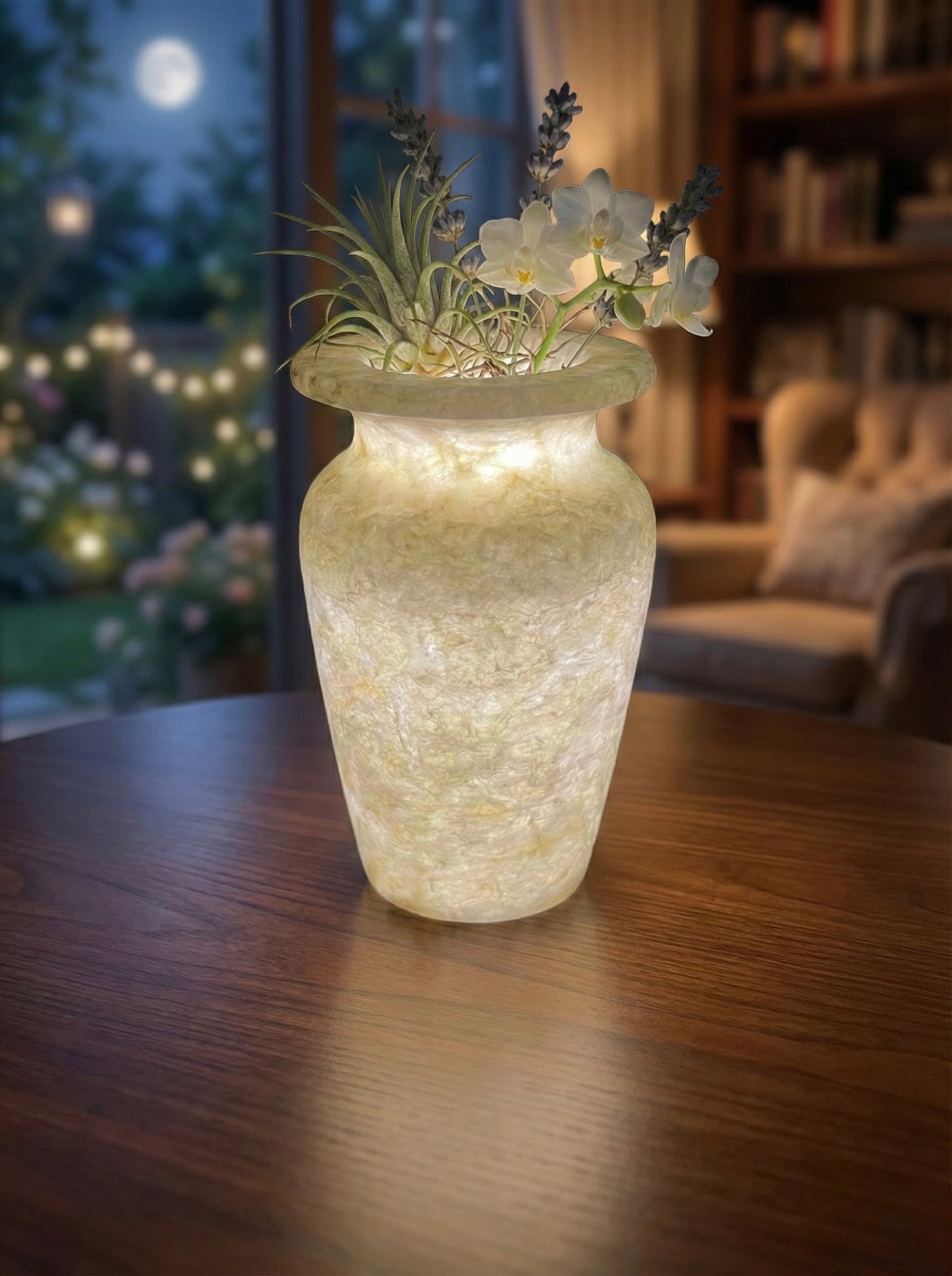 Classic Alabaster Vase Luminary