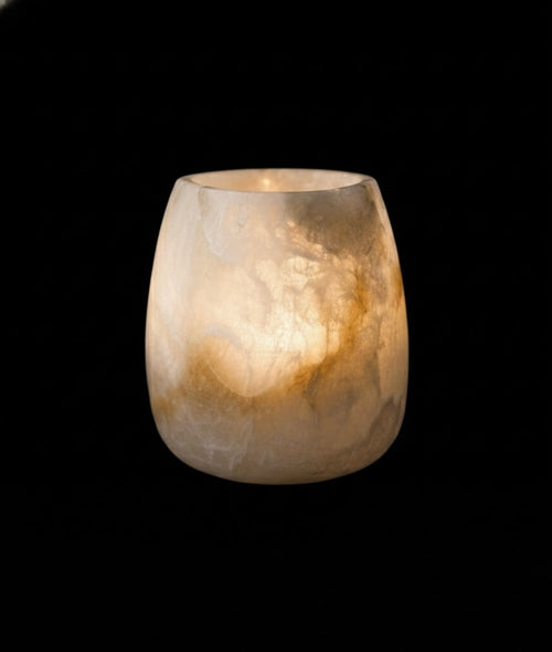 Alabaster Barrel Luminary
