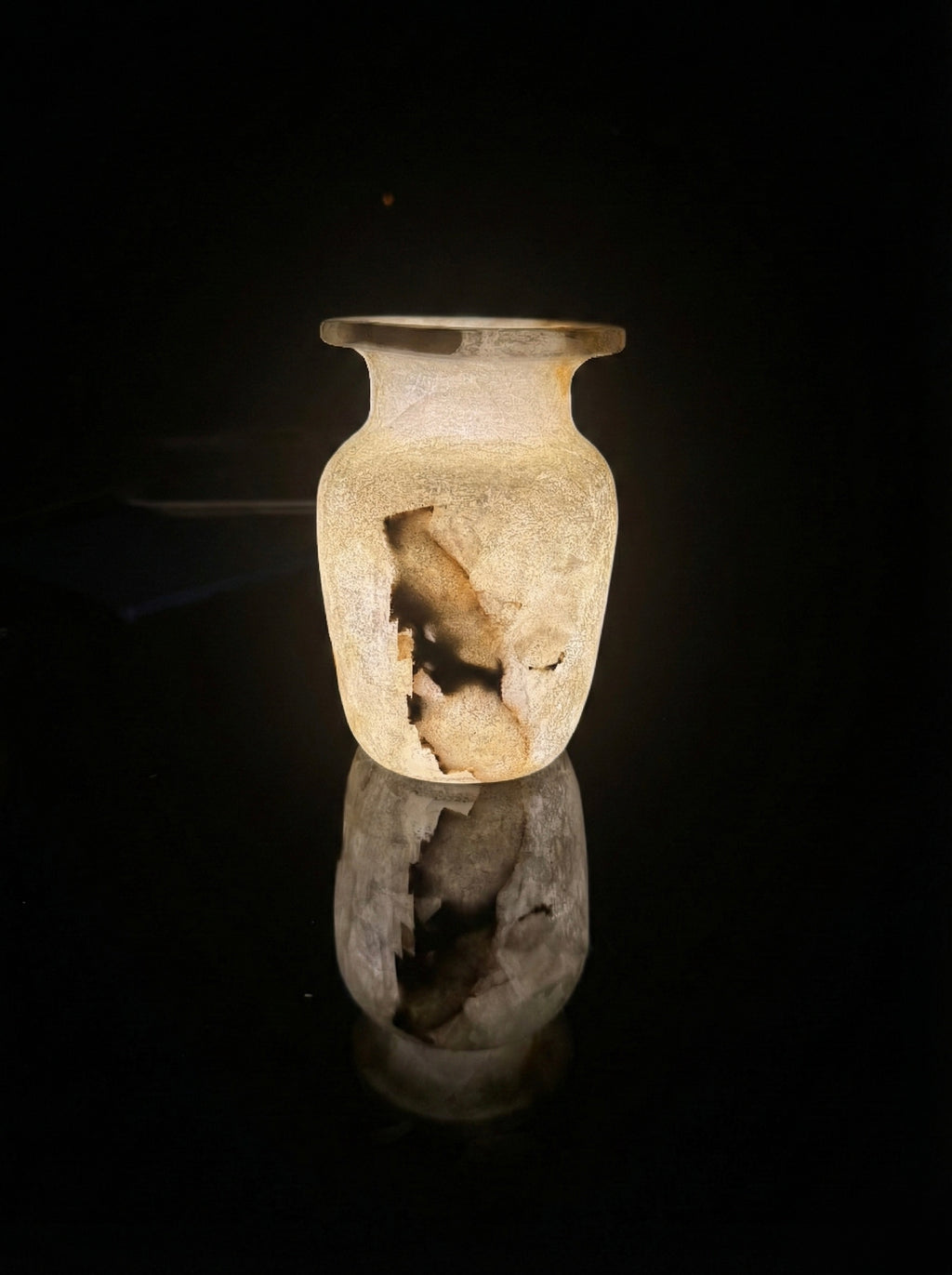 Alabaster Decorative Jar