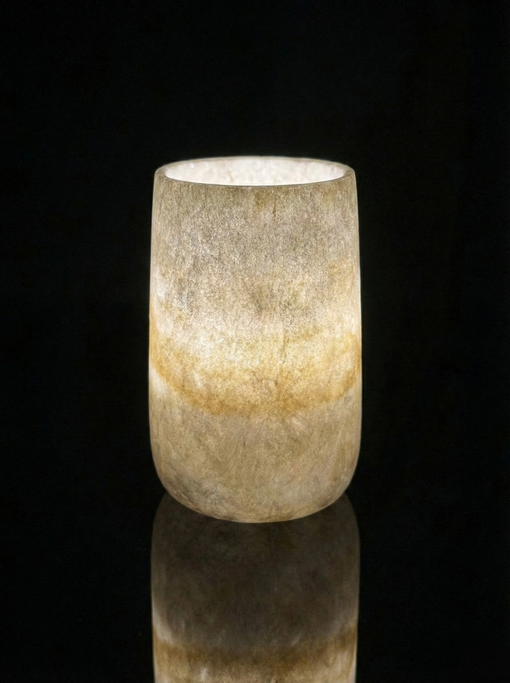 Tall Cylindrical Alabaster Light