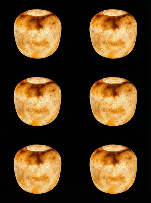 Round Apple Alabaster Light