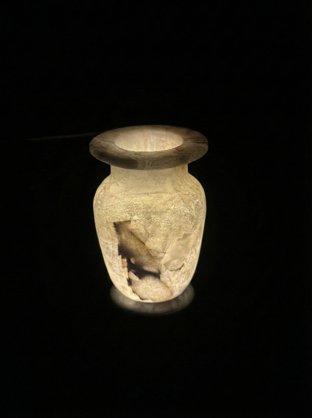 Alabaster Decorative Jar
