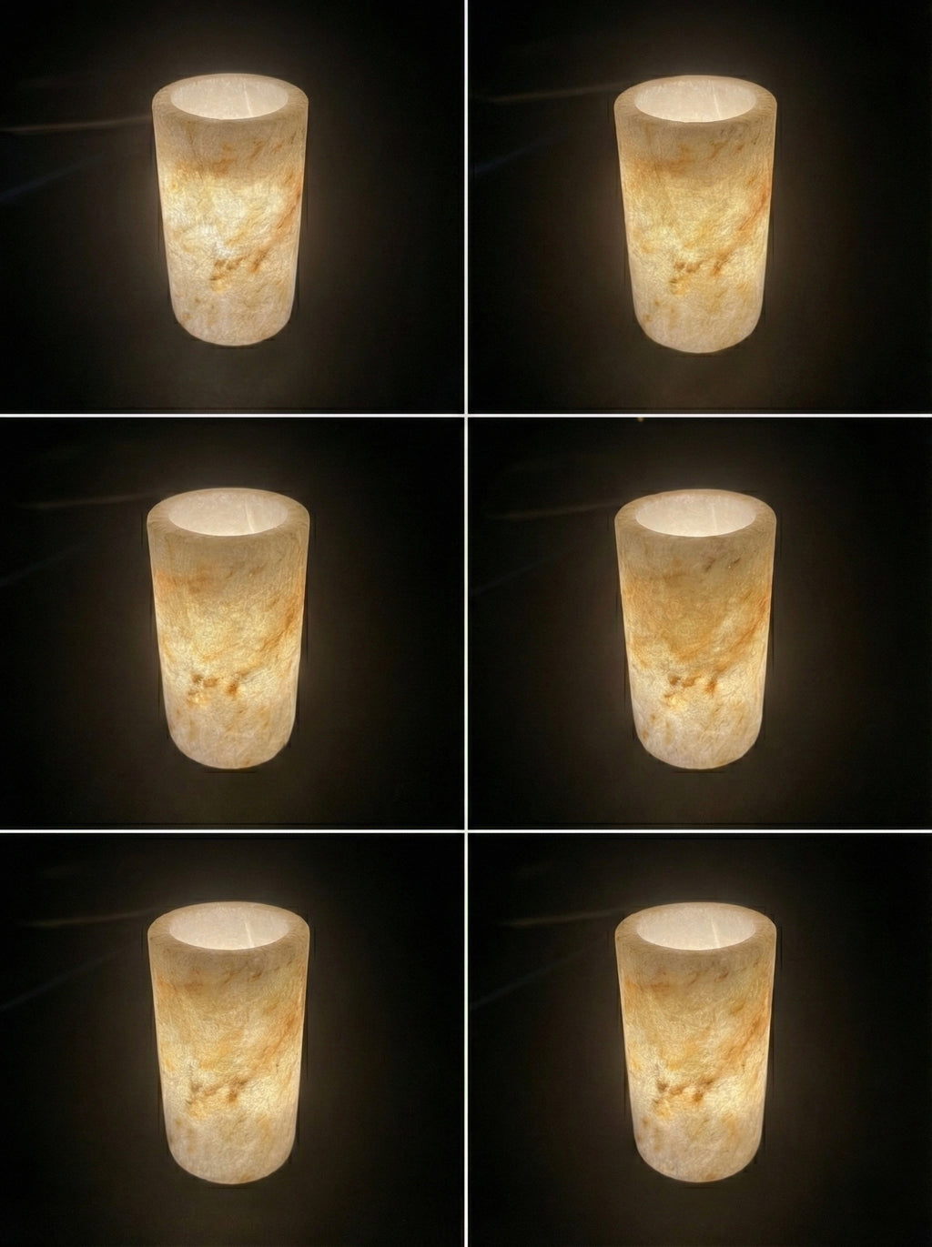 Soft Glow Alabaster Cylinder