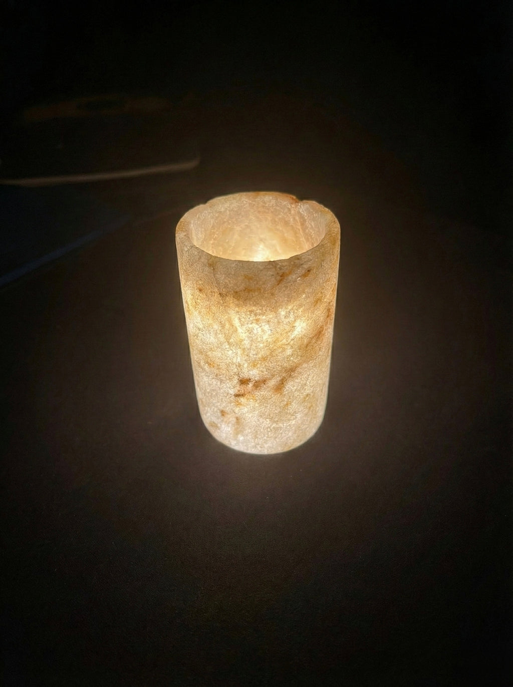Soft Glow Alabaster Cylinder