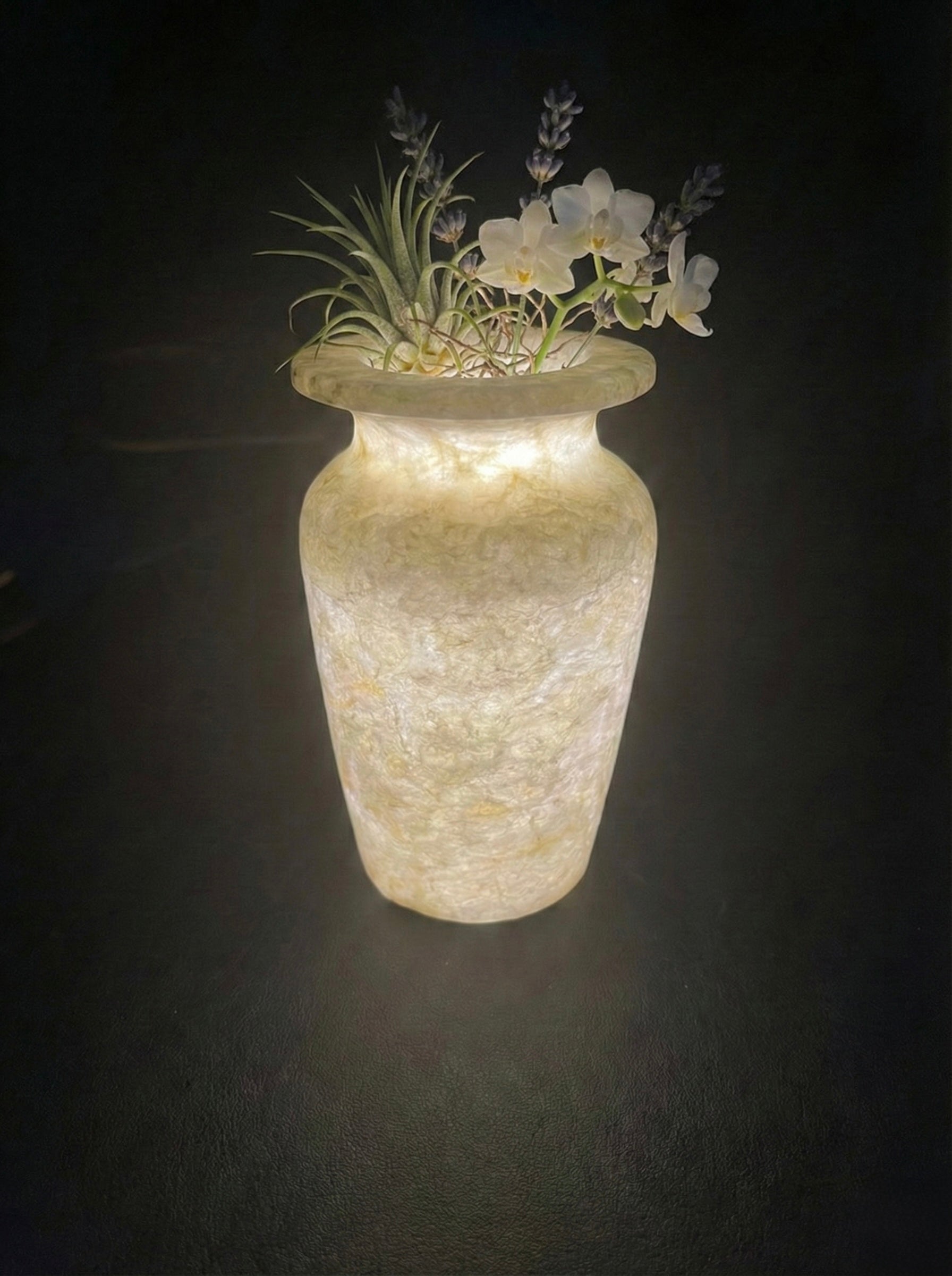 Classic Alabaster Vase Luminary