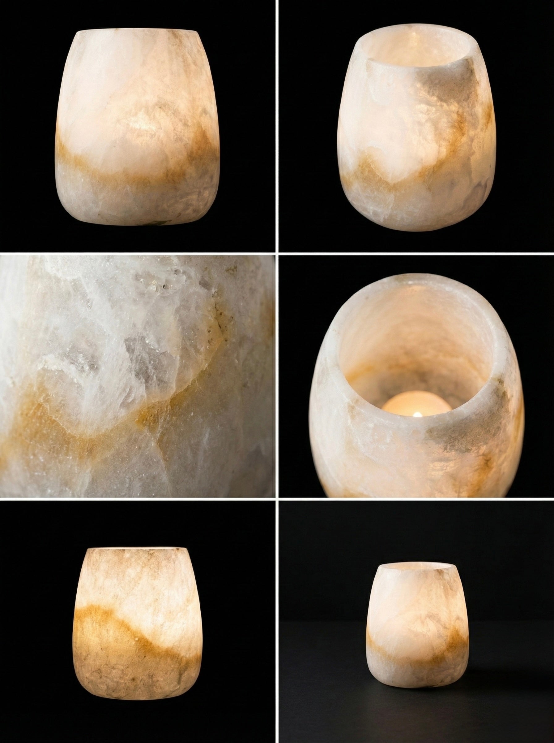 Alabaster Barrel Luminary