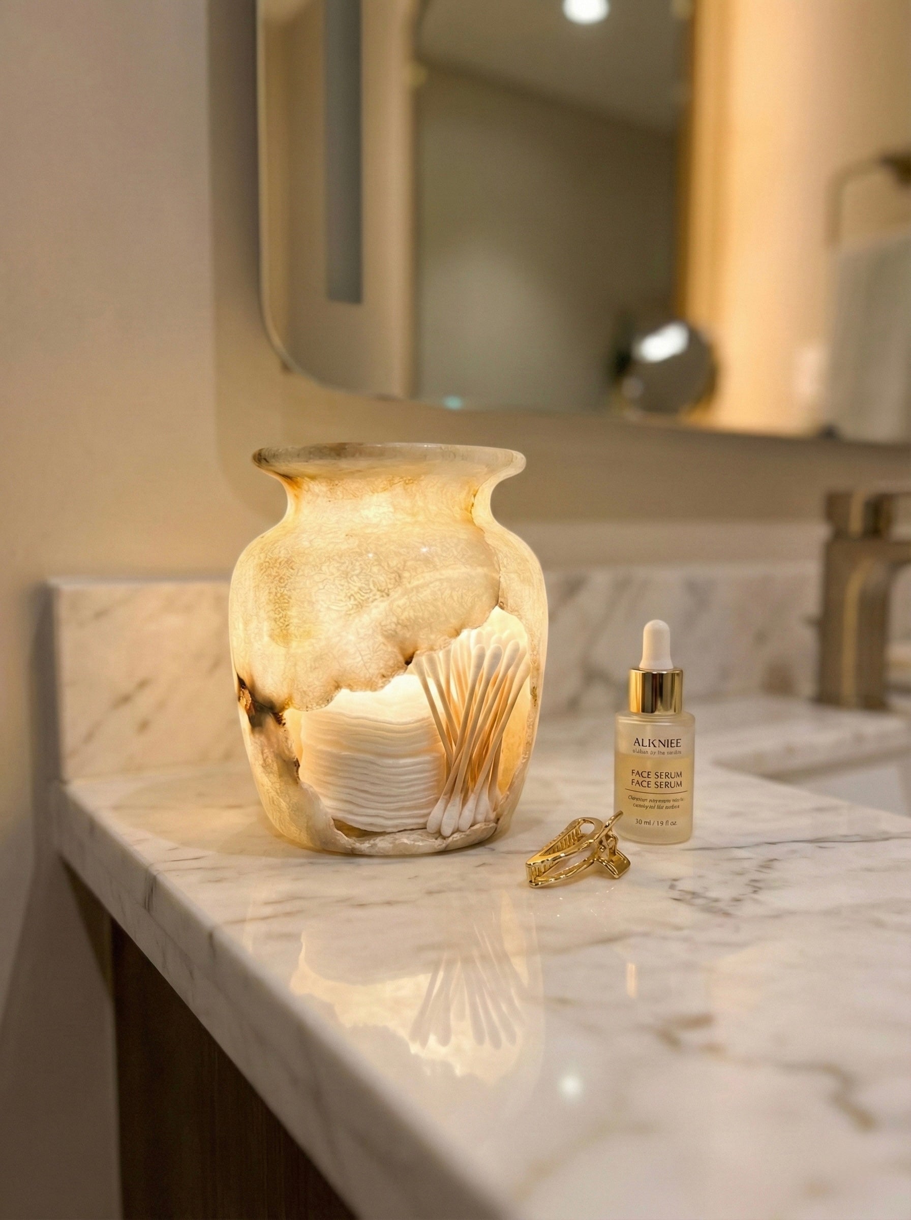 Alabaster Decorative Jar