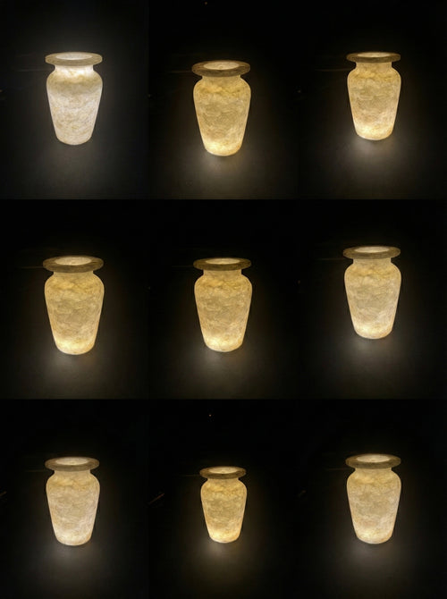 Classic Alabaster Vase Luminary
